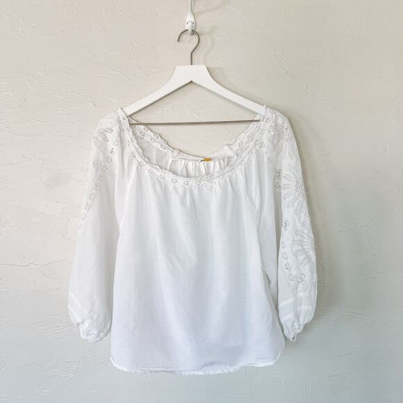 Anthropologie Leifsdottir Cadena Peasant Top Small - Picture 2 of 6